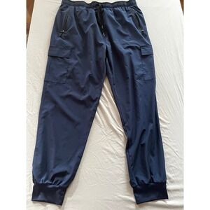 G Gradual Mens XXXL Navy Blue Cargo Joggers Lightweight Athletic Pants 30 Inseam